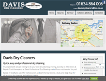 Tablet Screenshot of davisdrycleaners.co.uk